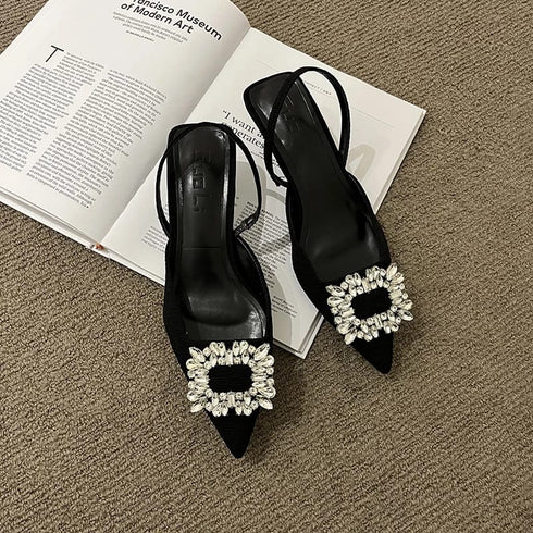 2022 New Fashion Rhinestones Sequined Banquet Designer Heels